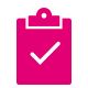 Icon of a document with a checkmark