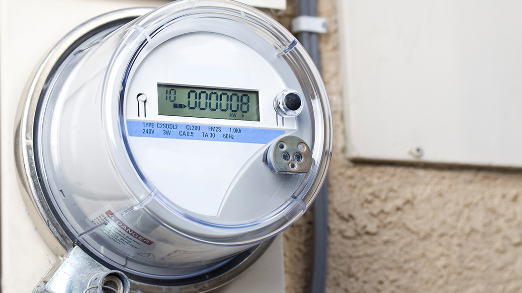 Smart meter, a power, gas and water meter, connected to the Internet