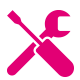 Crossed wrench and screwdriver icon