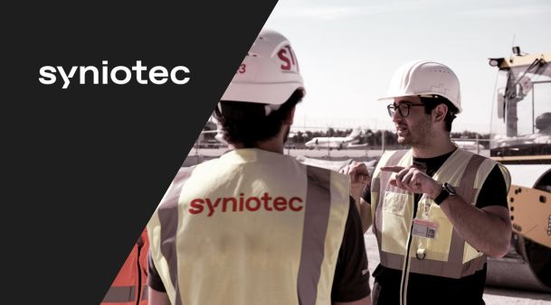 syniotec-Mitarbeiter auf der Baustelle