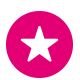Icon Stern in magenta Kreis