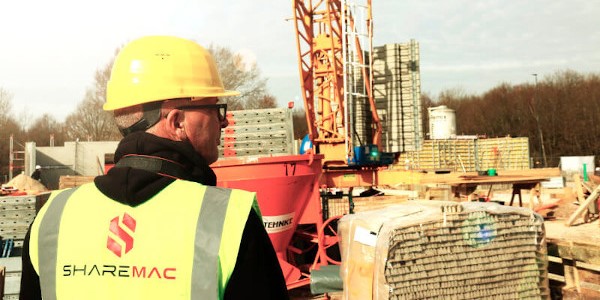 Sharemac employees on a construction site