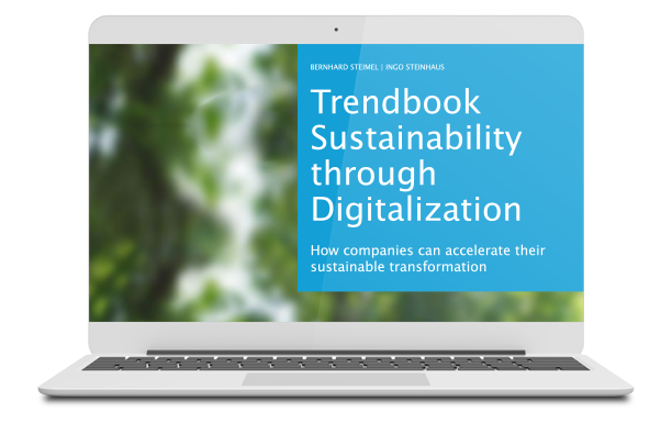 Cover image Trendbook "Sustainability with digitalization"