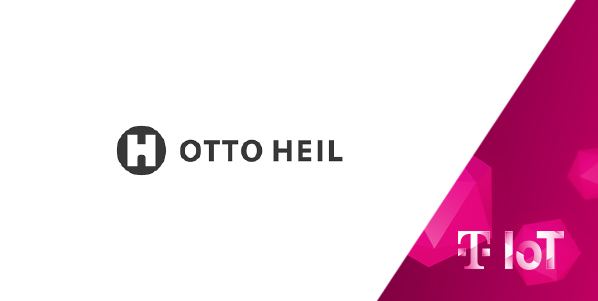 Zusammenschnitt der Logos von Otto Heil und Deutsche Telekom IoT