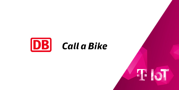 Zusammenschnitt der Logos von DB Call a Bike und Deutsche Telekom IoT