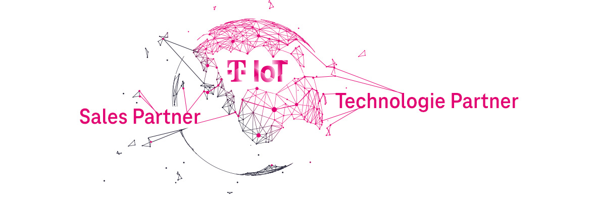 Illustration Deutsche Telekom IoT Partner Netzwerk bestehend aus Sales Partner und Technologie Partner