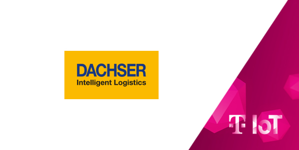 Montage of the Dachser and Deutsche Telekom IoT logos