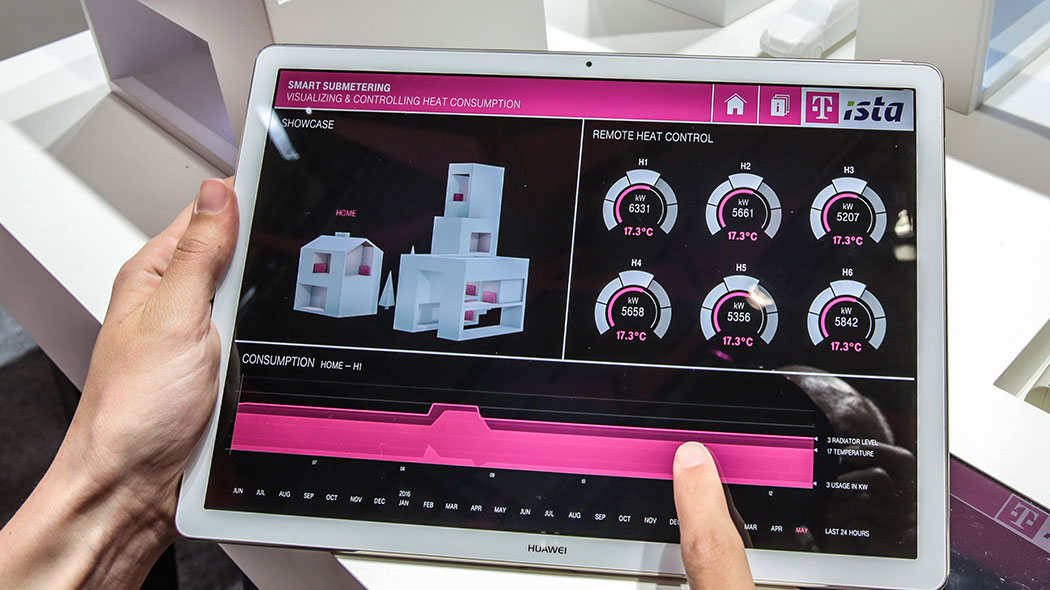 Monitoring a building’s electricity consumption on a tablet