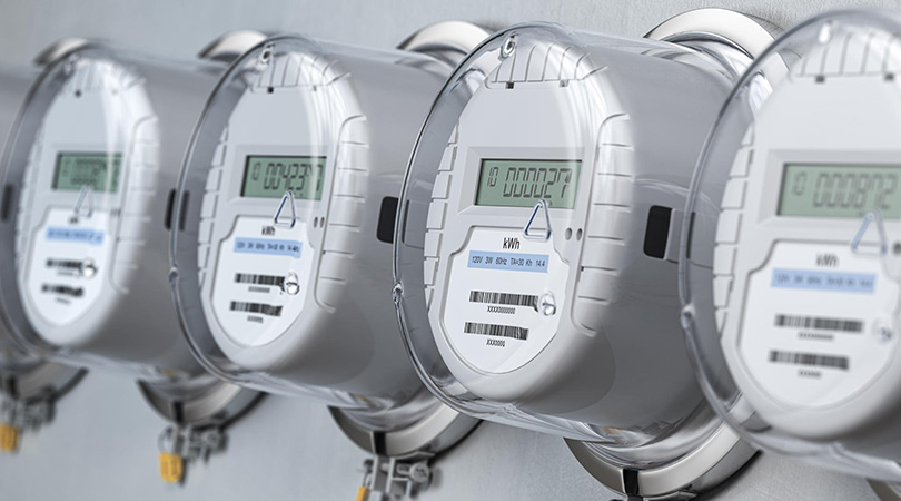 Digitale Stromzähler (Smart Meter) messen den Verbrauch von Strom, Gas, Wasser oder Wärme