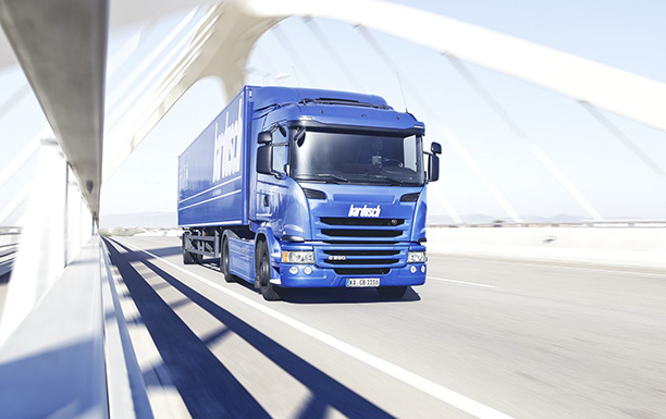 Bardusch truck on a freeway