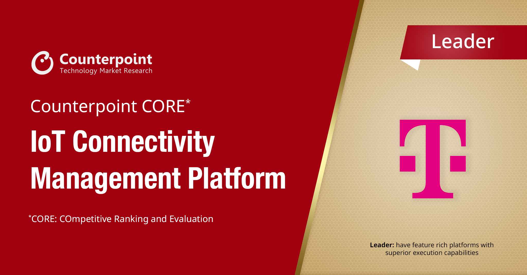 Counterpoint: IoT Connectivity Management Platform Leader
