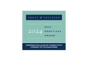 Award of Frost and Sullivan: European Cellular IoT Connectivity Company of the Year