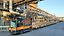 Schleppwagen mit Rohstoffen und Fertigprodukten auf dem BASF Coatings Werksgelände in Münster