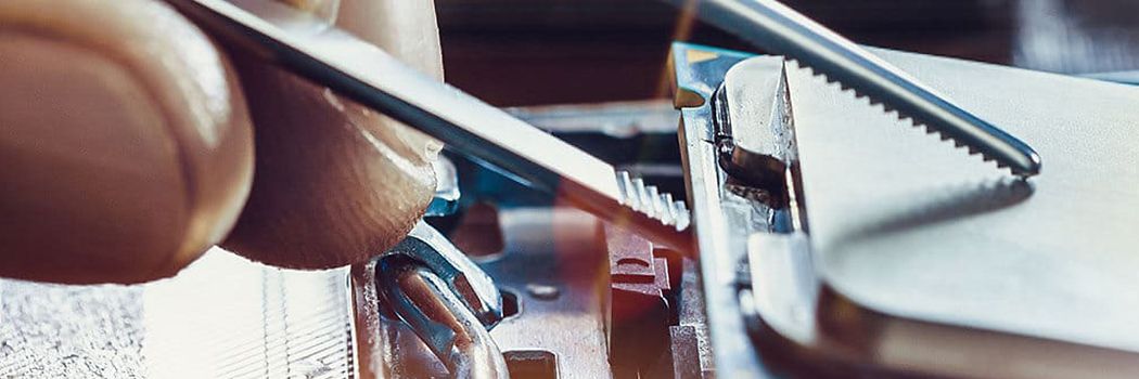 Nahaufnahme von Hardware Bauteilen