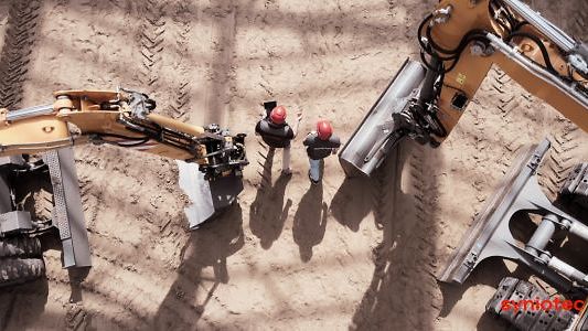 syniotec employees on a construction site