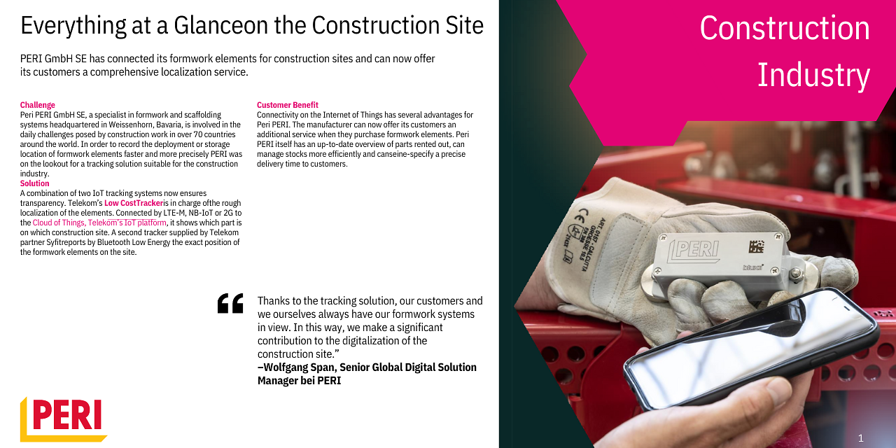 Flyer "Everything at a glanceon the construction site"