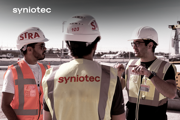 Syniotec employees keeping track of available construction equipment.