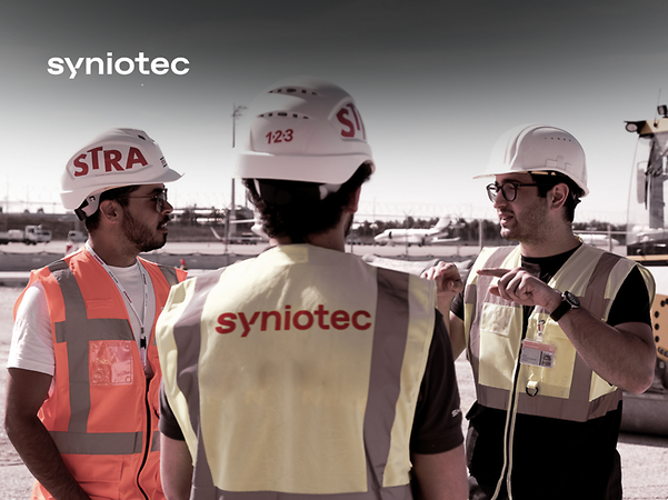 Syniotec employees keeping track of available construction equipment.