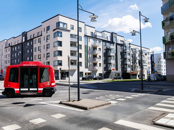  A self-driving bus in Sweden