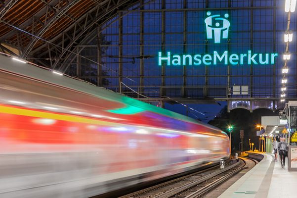 Illuminated advertising system from HanseMerkus in Hamburg's Dammtor Station