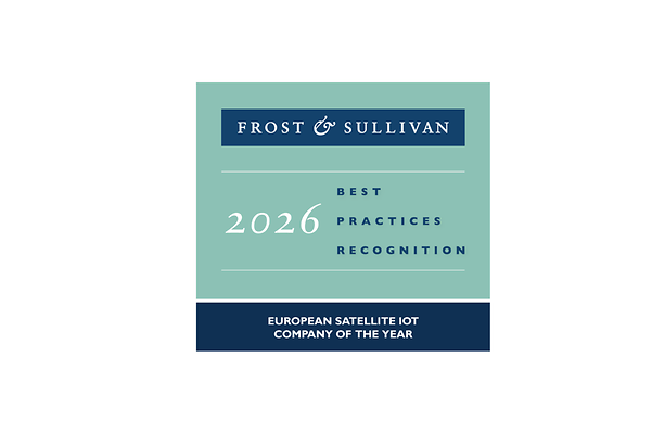 Auszeichnung European Satellite IoT Company of the year 2026 von Frost & Sullivan