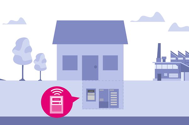 Infografik, die verschiedene IoT Use Cases in einem smart building darstellt.